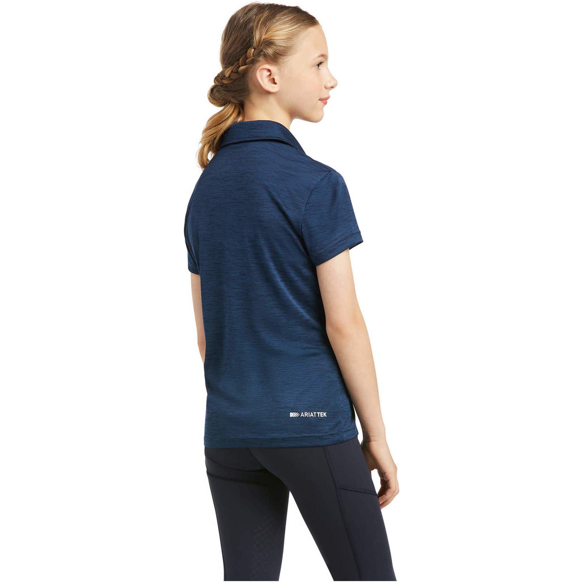 Ariat Junior Laguna Short Sleeve Polo Top 10039498 - Navy